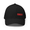 قبعة شعارية منحنية مع مرآة مطرزة - قبعة أنيقة للمشترين